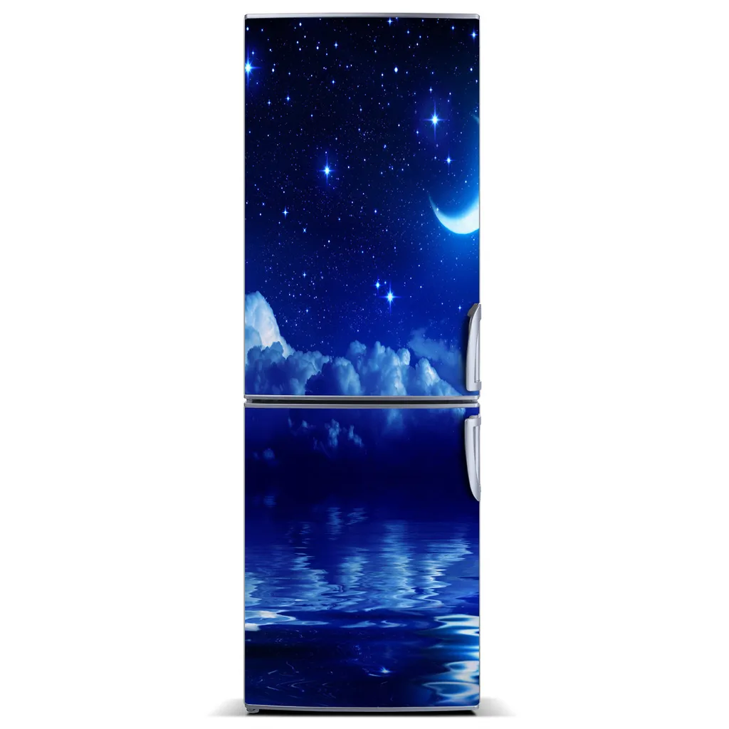 Tulup Kühlschrankdekoration - Magnetmatte - 70 cm x 190 cm - Magnet auf dem Kühlschrank - Himmel In Der Nacht